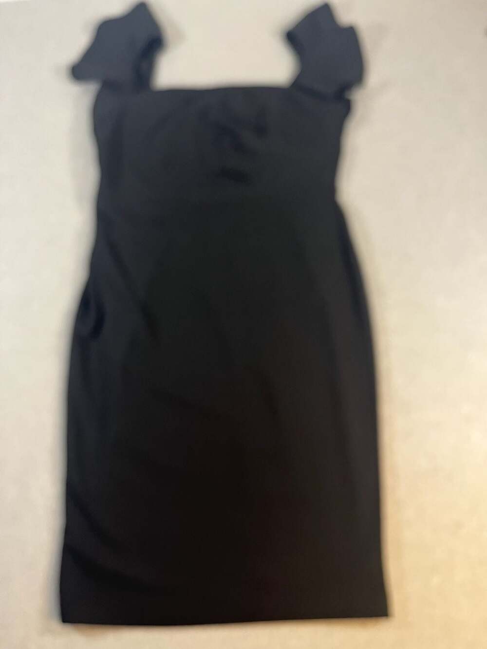Calvin Klein Black Off-the-Shoulder Draped Midi Dress Women’s Size 12